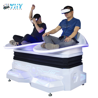 دو صندلی Full Motion VR Slide Simulator 9d Virtual Reality Cinema Amusement