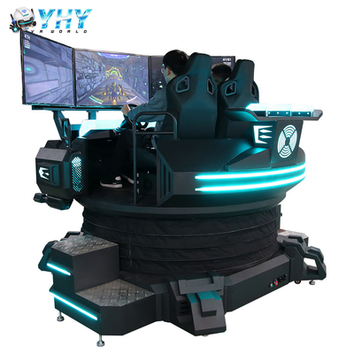 2 صندلی 3 Dof 9D شبیه ساز مسابقه واقعیت مجازی VR ماشین بازی ماشین رانندگی