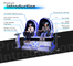Amusement 9D Virtual Reality Egg Chair 3 DOF Simulator Two Player with Back Poke