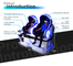 2 صندلی واقعیت مجازی 9D Simulator سینمای 2.5KW VR با نورپردازی جالب