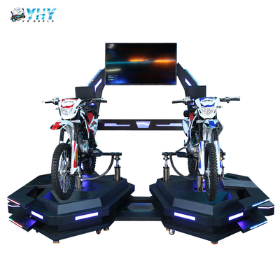 شبیه ساز 9D VR قدرتمند واقعیت مجازی موتورسیکلت کوهستانی برای 2 بازیکن