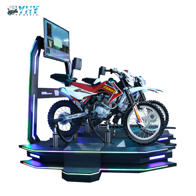 ستاره تفریحی 2 صندلی VR در واقعیت مجازی موتورسیکلت را بردارید