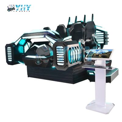 دستگاه بازی واقعیت مجازی 9D 6 صندلی شبیه ساز سینمای VR تجهیزات سینمای فروشگاه سرگرمی خانوادگی