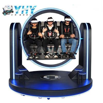 VR 360 رولر کوستر 3 صندلی VR سینما 3 صندلی شبیه ساز پارک سرگرمی سواری
