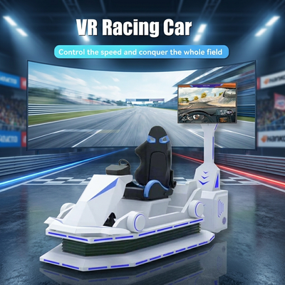 9D واقعیت مجازی ماشین مسابقه ماشین سرگرمی در فضای باز تجهیزات فیبرگلاس سفارشی سازی VR رانندگی ماشین بازی ماشین