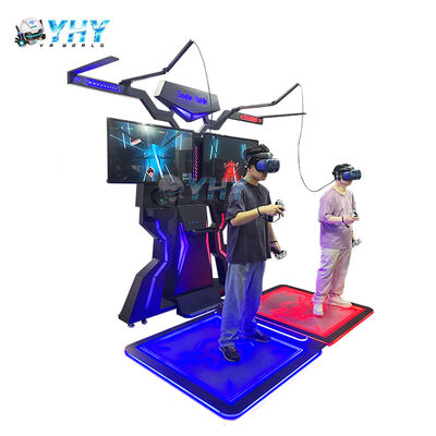 پلتفرم نبرد دو نفره واقعیت مجازی VR 360 با ساختار فلزی و فایبرگلاس برای استفاده در مرکز خرید سرپوشیده
