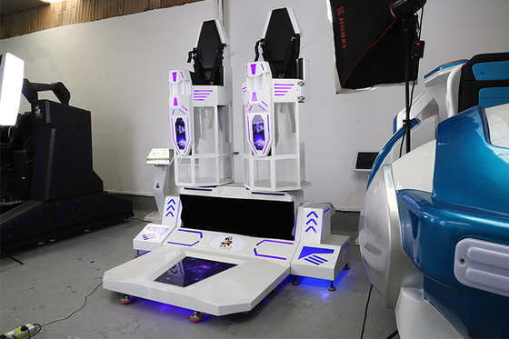 پارک های واقعیت مجازی Double Rocket VR Roller Coaster Simulator 7500W