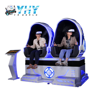 صندلی‌های دوبل تعاملی صندلی 9D VR Egg در فضای باز برای شهربازی