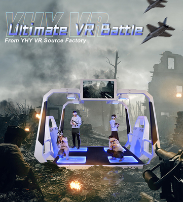 تعاملی 9D VR 4 بازیکن در شبیه‌ساز بازی تیراندازی تجربه همهجانبه