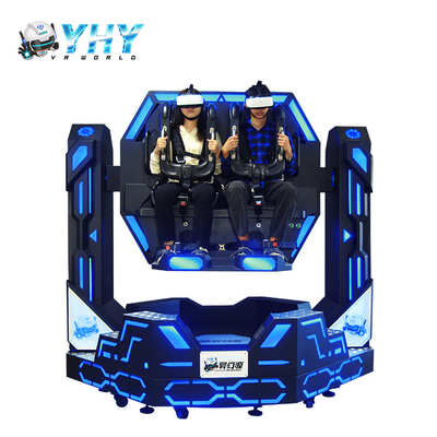 دو صندلی 9D VR Simulator 8.0KW With Roller Coaster VR Simulation Game