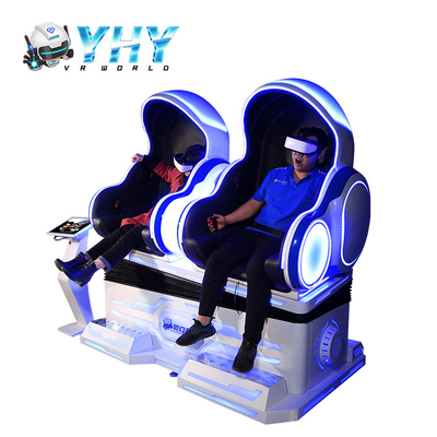 2 صندلی VR Egg صندلی با سکه با 3 DOF 9D Simulator Cinema