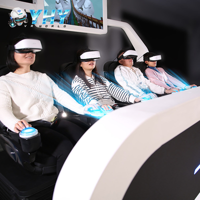 نمایش زنده صفحه نمایش 42 اینچی شبیه ساز 9 بعدی واقعیت مجازی 4 صندلی پارک موضوعی اکریلیک