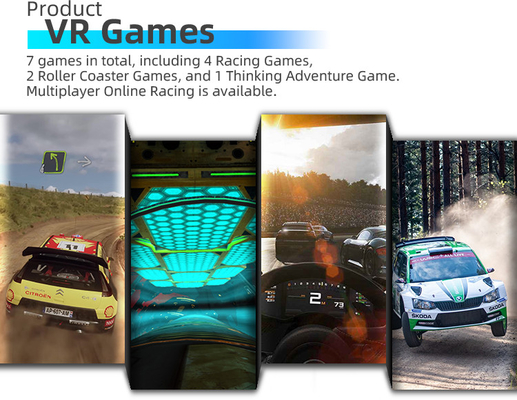 YHY Virtual Reality Car Simulator Playground Indoor Arcade Racing Simulator 2.5KW