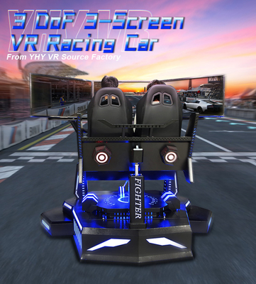 Full Motion 3 DOF 3 Screen Virtual Reality Driving Simulator برای پارک آبی