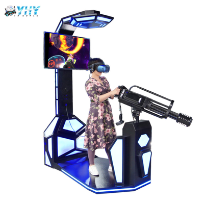 1000w 9D VR Simulator Virtual Reality Simulator Gatling Game Machine صفحه نمایش 42 اینچی
