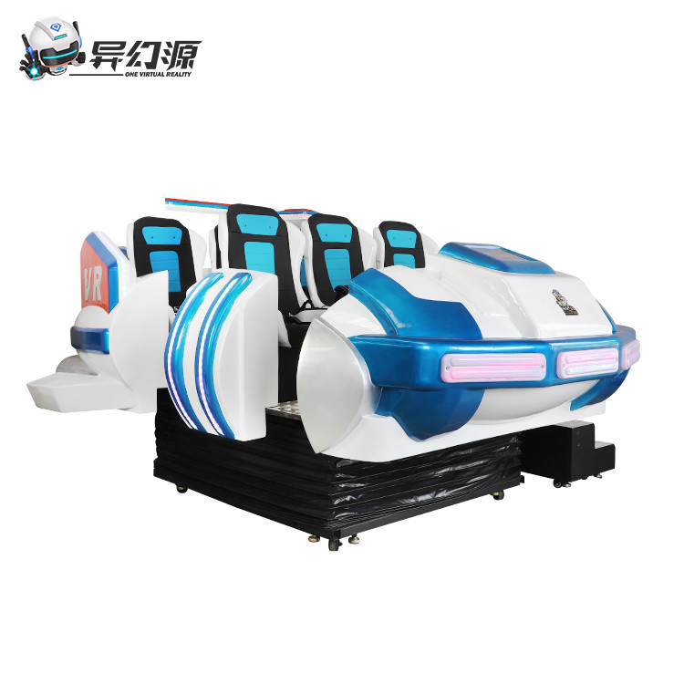 YHY 6 Seats Spaceship 9D VR Cinema Family Game Simulator VR Motion Chair در تم پارک