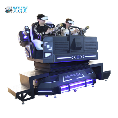 شبیه ساز بازی واقعیت مجازی 9 بعدی Mech Warrior Vr، تجهیزات پارک تفریحی سرپوشیده برای 2 بازیکن