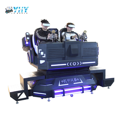 شبیه ساز بازی واقعیت مجازی 9 بعدی Mech Warrior Vr، تجهیزات پارک تفریحی سرپوشیده برای 2 بازیکن