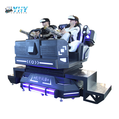 شبیه ساز بازی واقعیت مجازی 9 بعدی Mech Warrior Vr، تجهیزات پارک تفریحی سرپوشیده برای 2 بازیکن