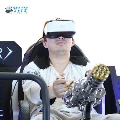 ماشین بازی واقعیت مجازی VR تیراندازی سینمای 9D Mecha Warrior 2 صندلی تجهیزات بازی برای پارک تفریحی