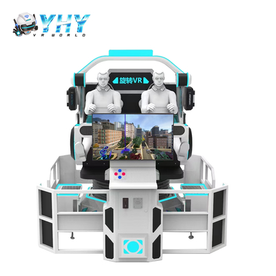 YHY MINI VR UFO 360 درجه چرخش ماشین بازی دو صندلی سینما با تابع چرخش