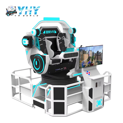 YHY MINI VR UFO 360 درجه چرخش ماشین بازی دو صندلی سینما با تابع چرخش