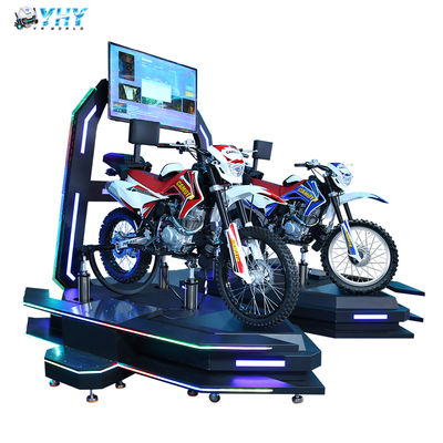 پارک تفریحی تم پارک واقعیت مجازی 9 بعدی شبیه ساز موتورسیکلت دوگانه VR
