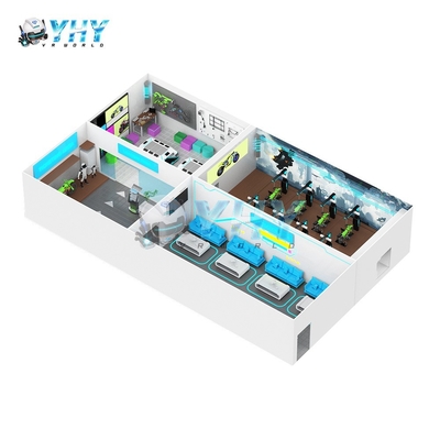 واقعیت مجازی تعاملی 6 صندلی 9D VR سوار شدن موتورسیکلت ماشین برای کودکان و بزرگسالان