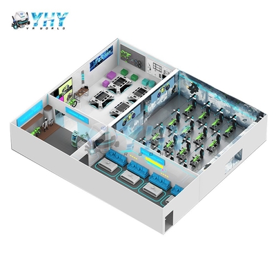 یک راه حل یک مرحله ای شبیه ساز واقعیت مجازی 6 نفره دستگاه سواری موتورسیکلت 9D Vr
