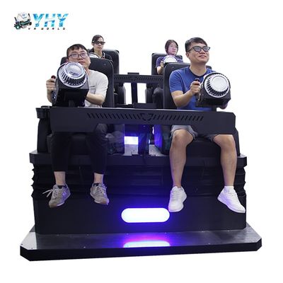 تجهیزات پارک تفریحی تجربه فراگیر شیشه ای سه بعدی سینمای 7 بعدی صندلی های چند نفره فیلم با تیراندازی