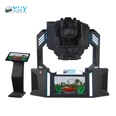 شبیه ساز واقعیت مجازی YHY VR 360 درجه، ترن هوایی 720 درجه، تک صندلی، دستگاه شبیه سازی سینمای 9 بعدی در مرکز آرکید