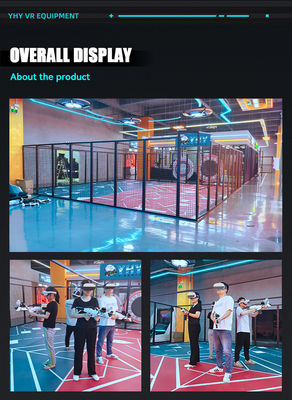 شبیه‌ساز تیراندازی واقعیت مجازی بزرگ در فضای داخلی، راه رفتن آزاد و چندنفره