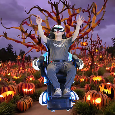 360 درجه چرخش VR صندلی عبور با صندلی تک برای تجربه سینمای VR غوطه ور