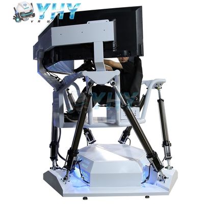 YHY Virtual Reality 42 inch 3 ScreenS 6 DoF Race Simulator Dynamic Platform VR Driving Car Gaming Simulator Arcade Game Playground 