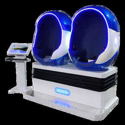 عمده فروشی 9d VR Chair سینما 2 صندلی بازی های واقعیت مجازی Vr پارک تفریحی سواری 9d سینما Vr Egg سینما