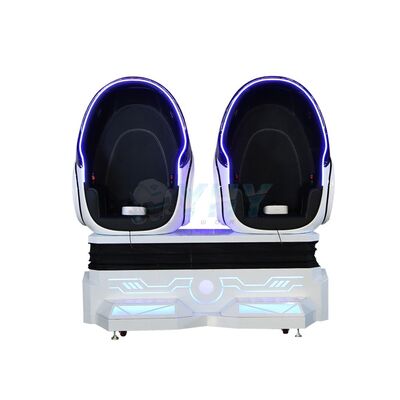 سینمای 9d Egg Vr 2 صندلی پلت فرم واقعیت مجازی شبیه ساز مرکز خرید 360 Vr Egg Chair