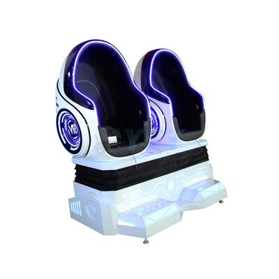 شبیه ساز صندلی تخم مرغ مجازی 9D دستگاه بازی تعاملی 360 درجه تجهیزات بازی VR دو نفره