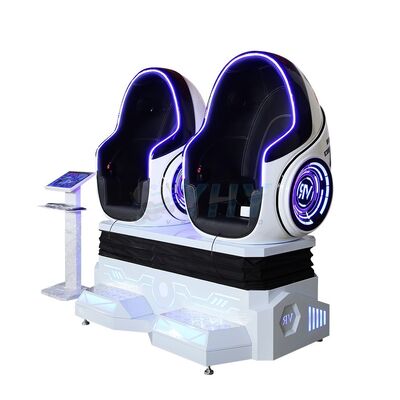 سینمای 9d Egg Vr 2 صندلی پلت فرم واقعیت مجازی شبیه ساز مرکز خرید 360 Vr Egg Chair