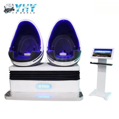 دستگاه بازی واقعیت مجازی 9D Rides VR صندلی تخم مرغ سینمای دو نفره شبیه ساز پارک تفریحی