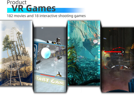 6 صندلی 5D / 7D / 9D VR سینما سینما شبیه ساز فلزی بازی VR Arcade