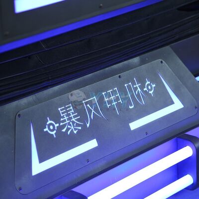 Mecha Warrior VR Cinema 9D 2 Player VR Cinema VR Game Machine با شکل تیراندازی گاتلینگ