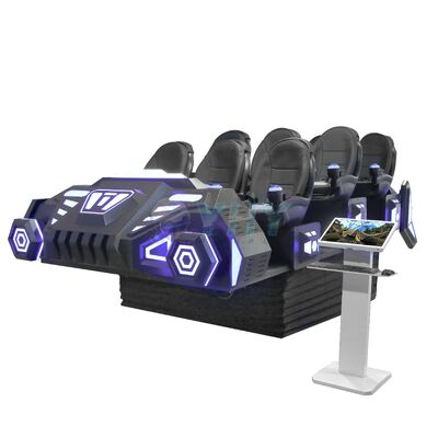 9 Seats Indoor 9D VR Cinema Game Machine with Metal & Plastic Construction High Safety