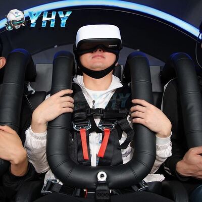 VR بازی چرخش 360 roller coaster برای 3 صندلی صندلی پایه ماشین VR شبیه ساز برای سه بازیکن در پارک تفریحی