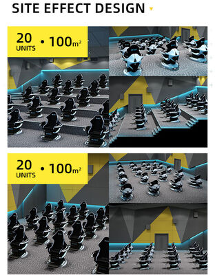 سینمای پویای واقعیت مجازی، هیجان‌انگیز، فراگیر، تم‌های فیلم سه‌بعدی، سکوی سرگرمی پارک تفریحی