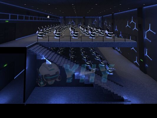 9D VR سینمای متحرک سینمای متحرک 360 تجربه چرخش چند نفره بازی پرژکتور VR جاذبه های سینما