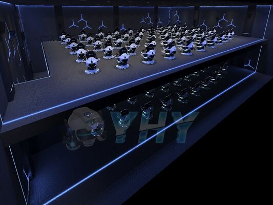 9D VR سینمای متحرک سینمای متحرک 360 تجربه چرخش چند نفره بازی پرژکتور VR جاذبه های سینما