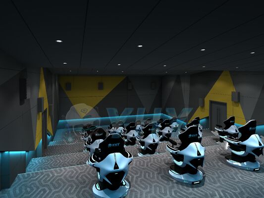 راه حل های یکپارچه سینمای واقعیت مجازی پویا YHY Ultimate Crossing 2 9D با پشتیبانی از پلتفرم حرکتی 3-DOF سفارشی