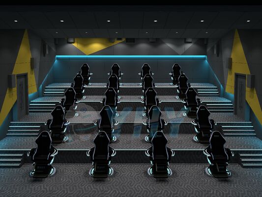 راه حل های یکپارچه سینمای واقعیت مجازی پویا YHY Ultimate Crossing 2 9D با پشتیبانی از پلتفرم حرکتی 3-DOF سفارشی