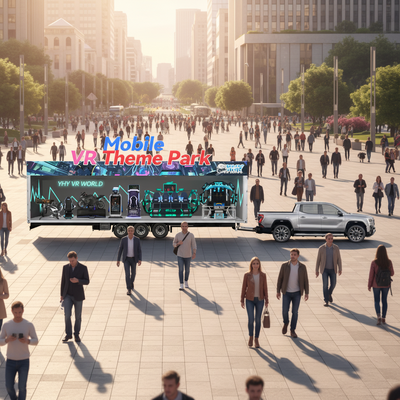 Turnkey Profit Mobile VR Game Trailer Virtual Reality Experience Truck Outdoor Amusement Park Business Equipment Custom Design