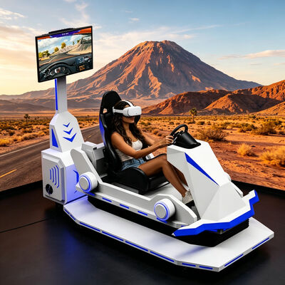 9D واقعیت مجازی ماشین مسابقه ماشین سرگرمی در فضای باز تجهیزات فیبرگلاس سفارشی سازی VR رانندگی ماشین بازی ماشین